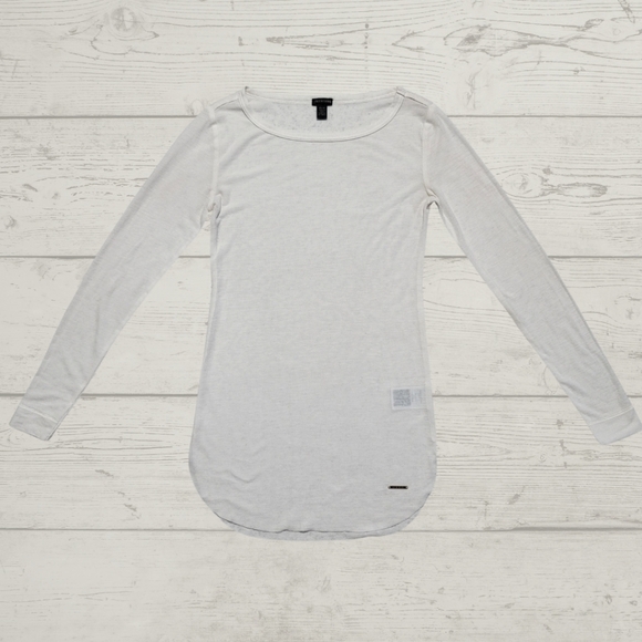 True Religion Long Sleeve Ribbed Top - Picture 2 of 8